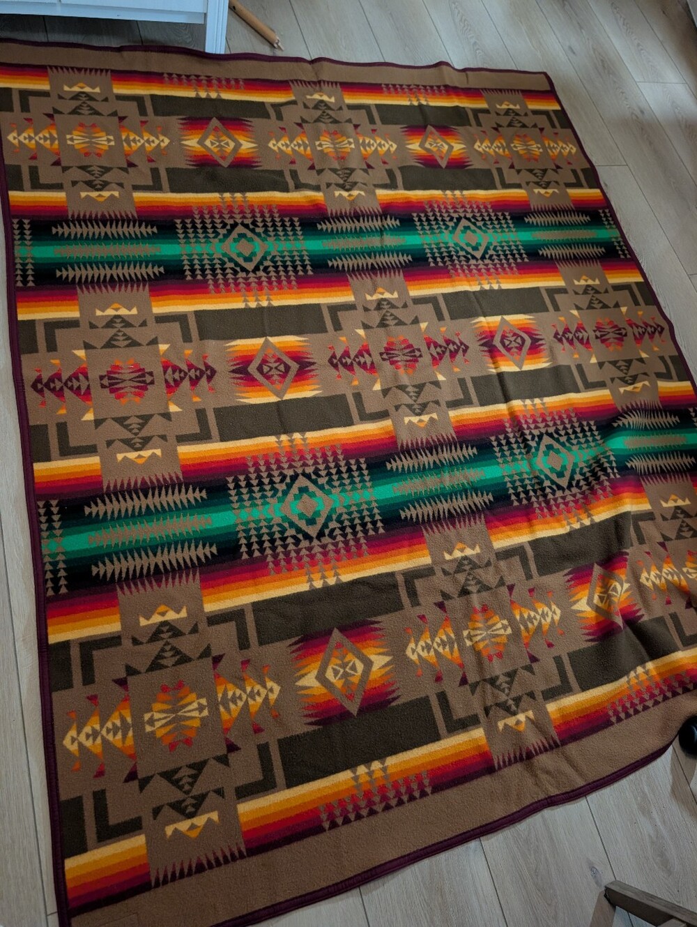 Vintage  Pendleton Beaver State Chief Joseph Wool Blanket